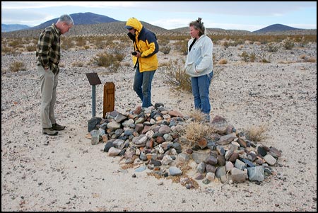 A grave nearby