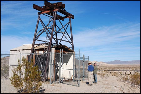 The pumphouse and water tower at Sands