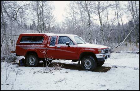 Truck in the snow